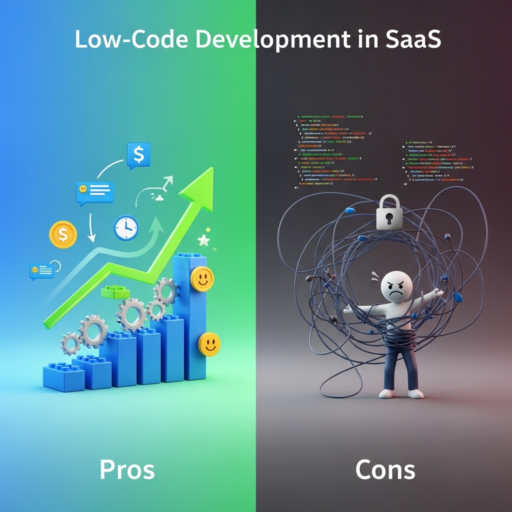 Low-Code Development in SaaS The Double-Edged Sword Revolutionizing Software Delivery